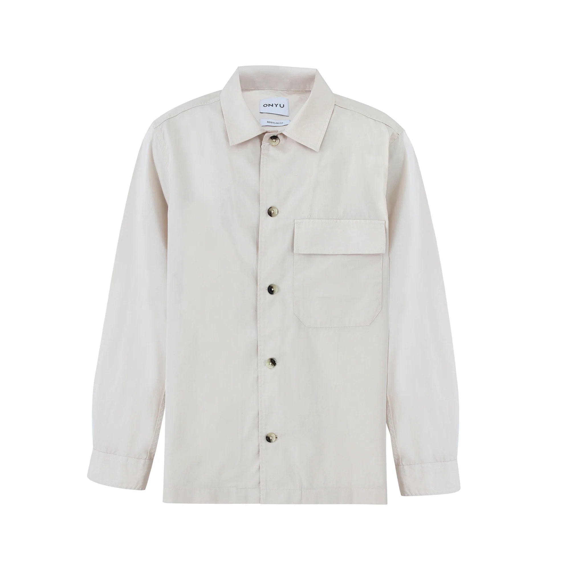 Ecru Poplin Overshirt