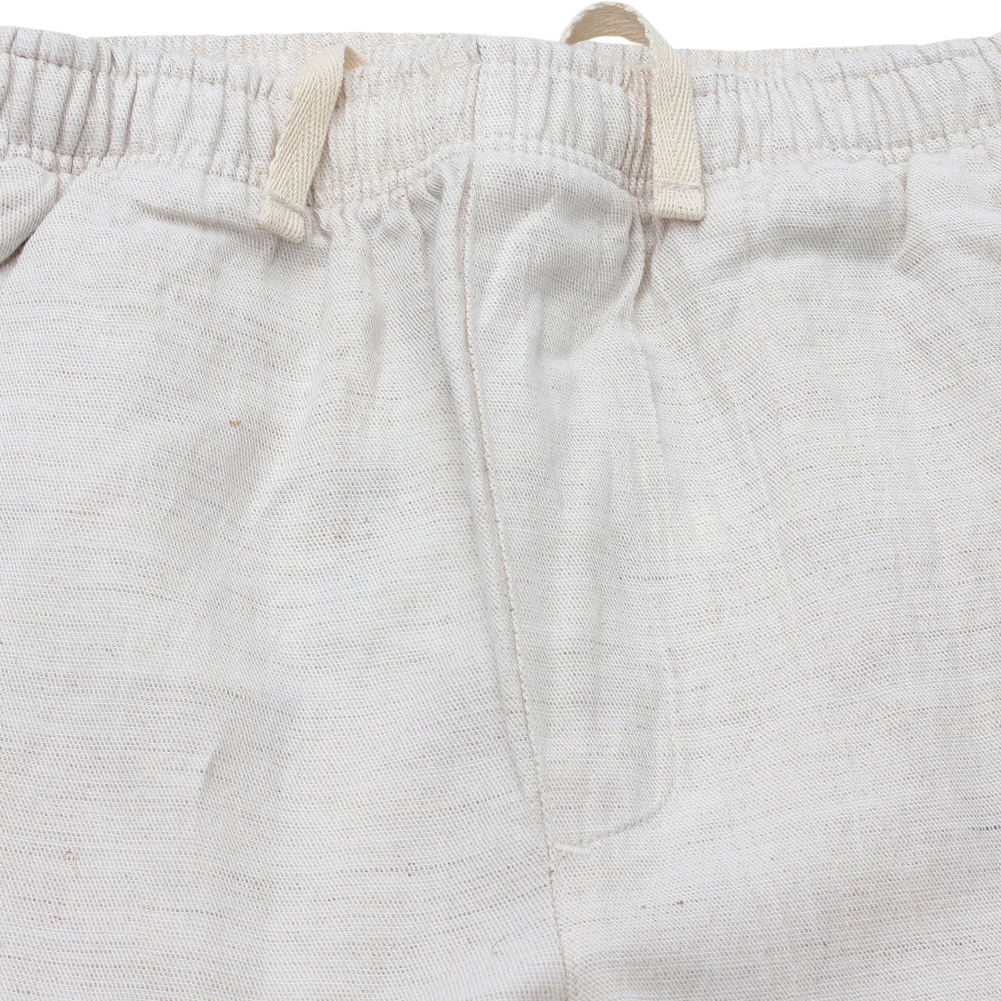 Off-White Washed Linen Trousers