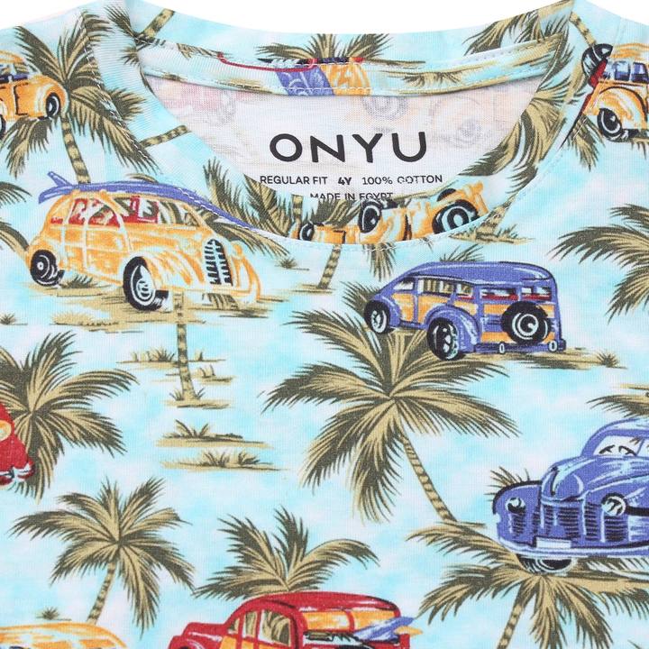 Retro Tropic Kids Printed T-Shirt