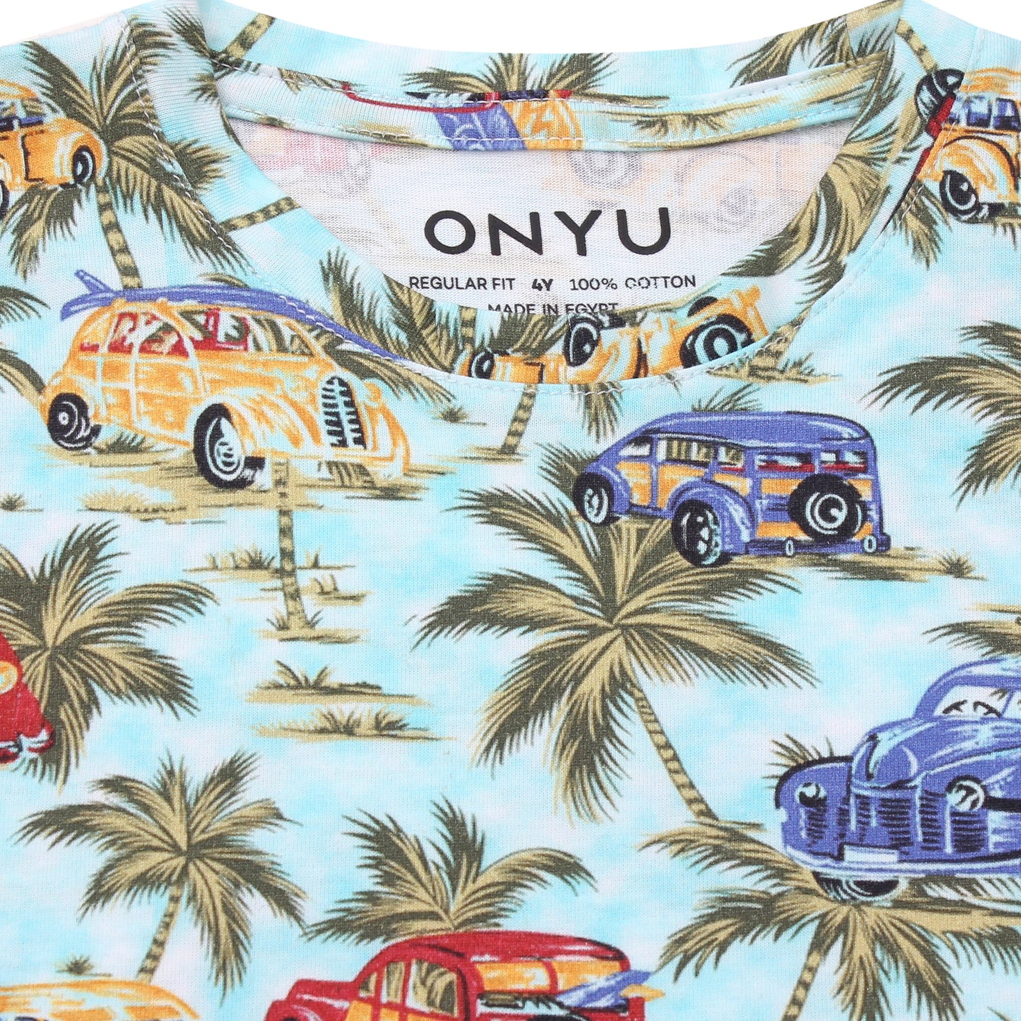 Retro Tropic Kids Printed T-Shirt