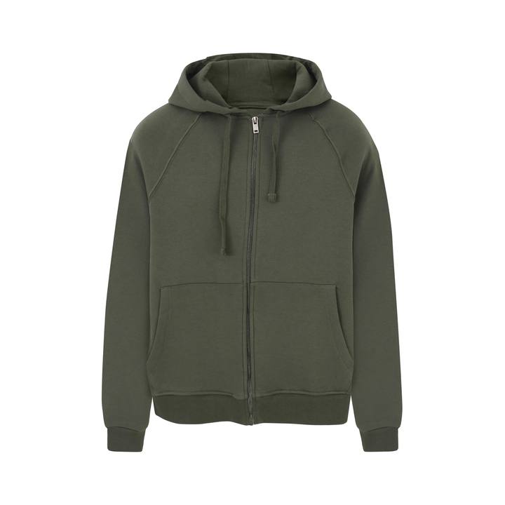 Olive Zip Hoodie