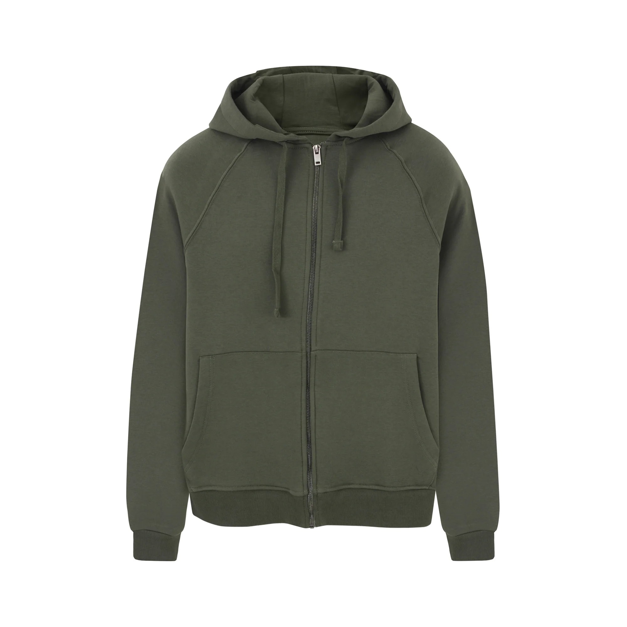 Olive Zip Hoodie