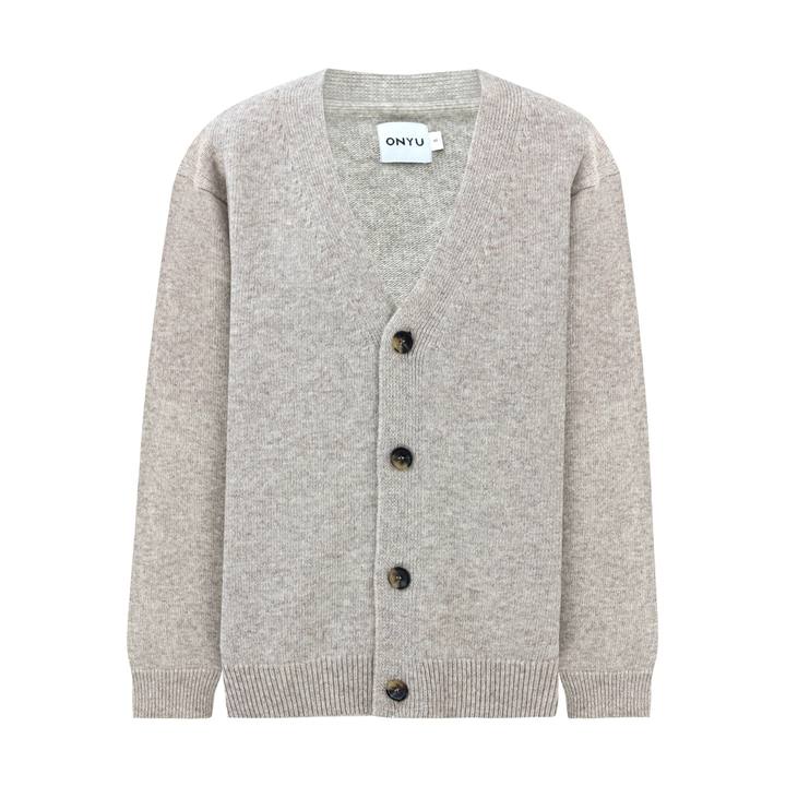 Light Beige Wool Cardigan