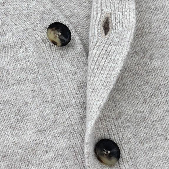 Light Beige Wool Cardigan