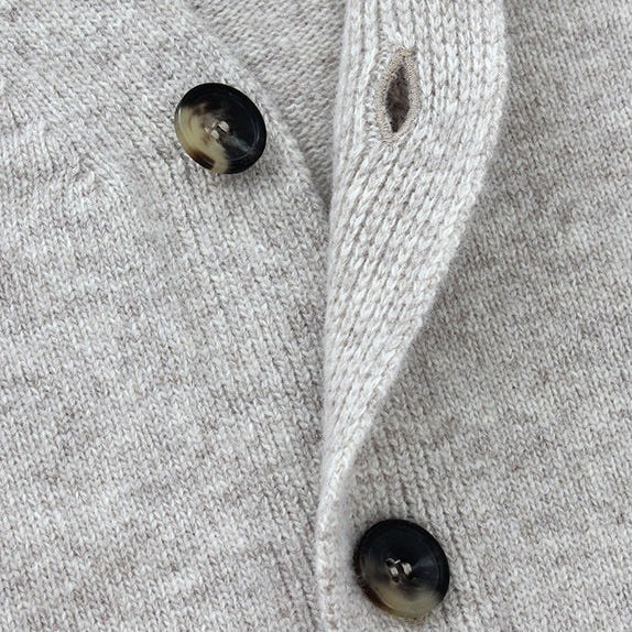 Light Beige Wool Cardigan