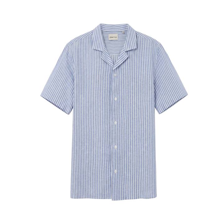 Light Blue Stripe Short Sleeved Shirt