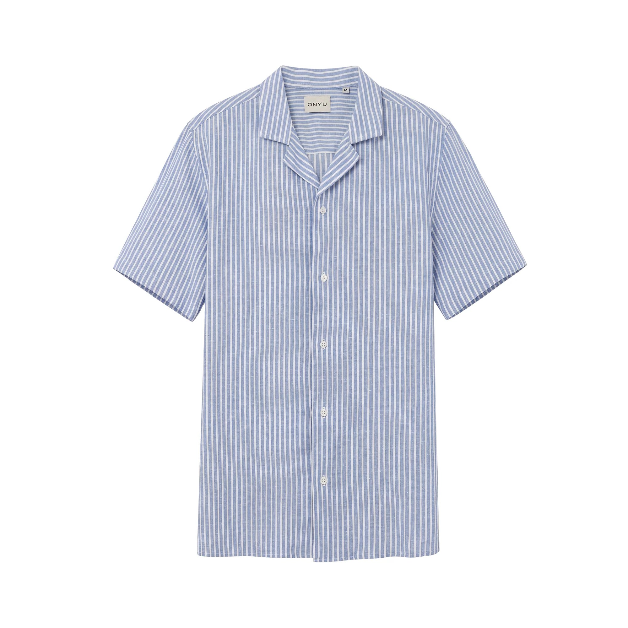 Light Blue Stripe Short Sleeved Shirt
