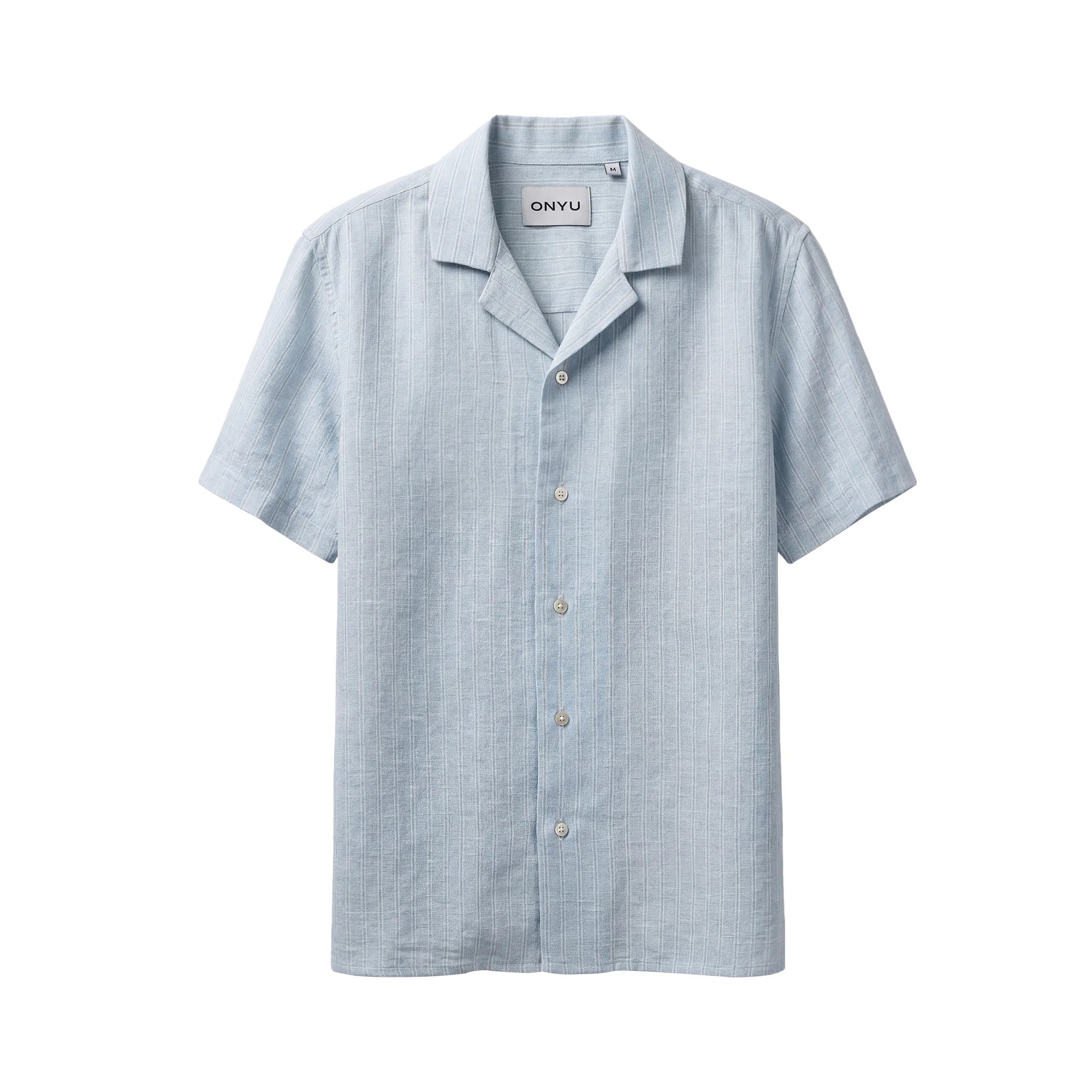 Sky Mint Stripe Short Sleeved Shirt