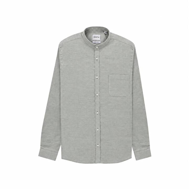 Mao Sage Linen Shirt