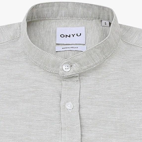 Mao Sage Linen Shirt