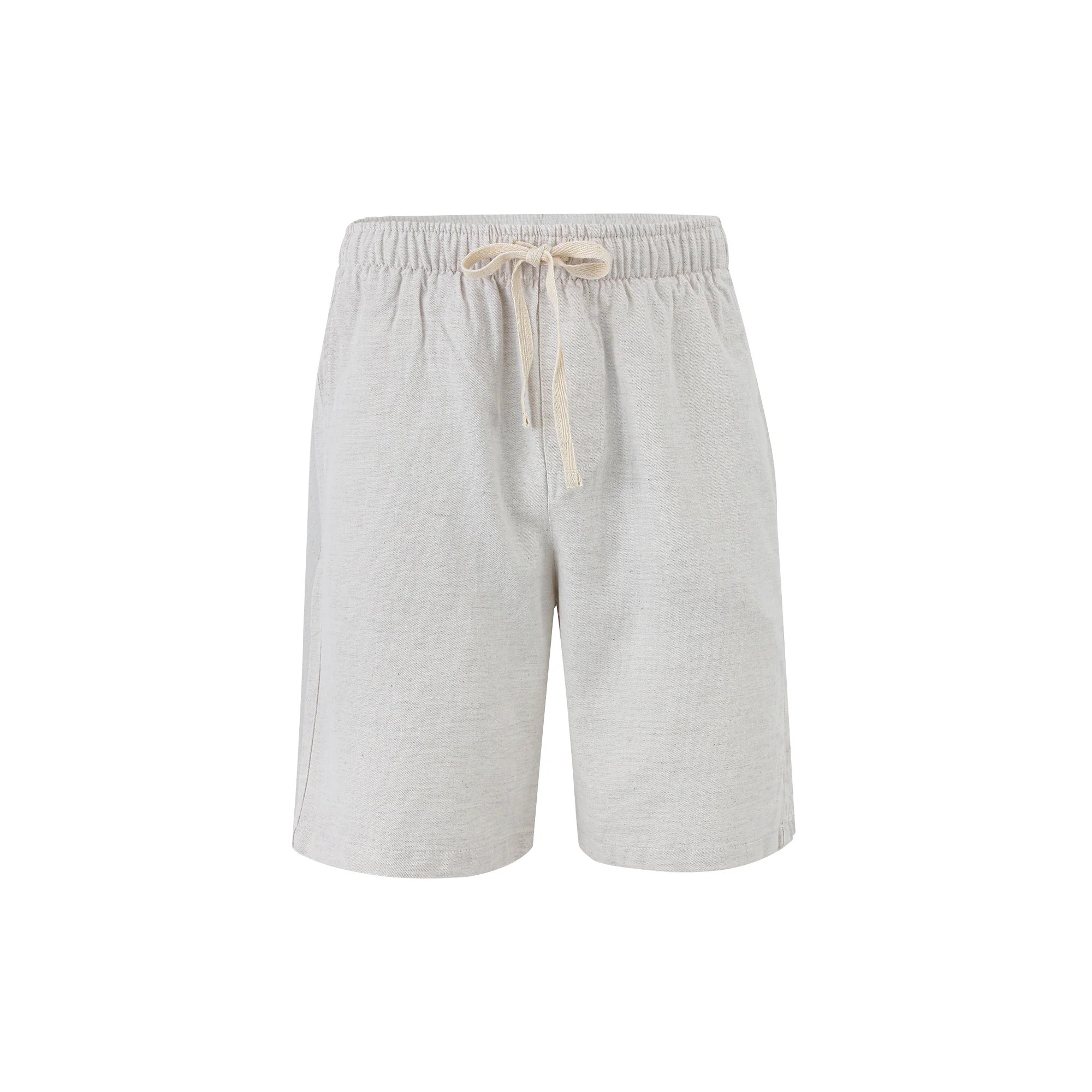 Off-White Drawstring Linen Short