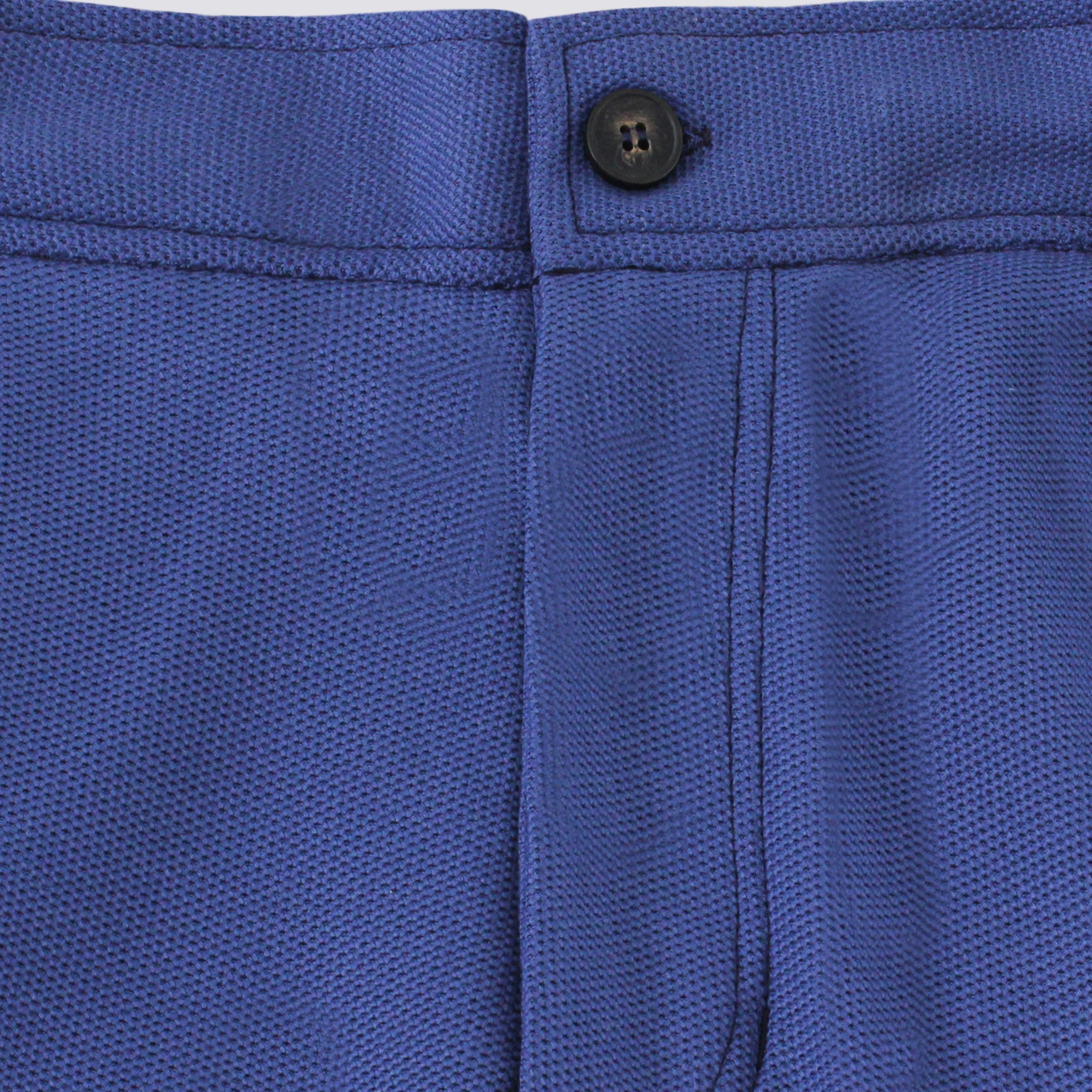 Indigo Pique Shorts