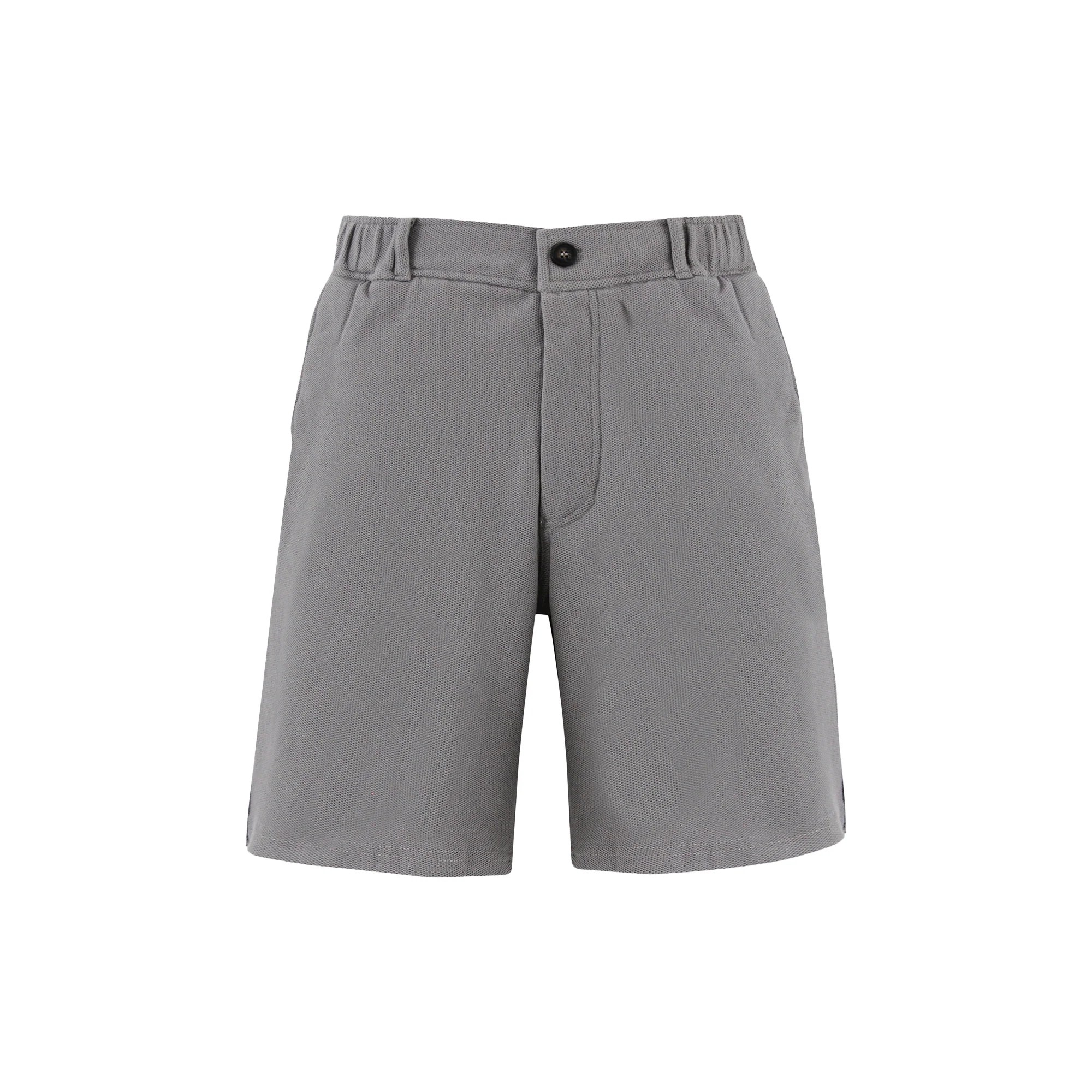 Grey Pique Shorts