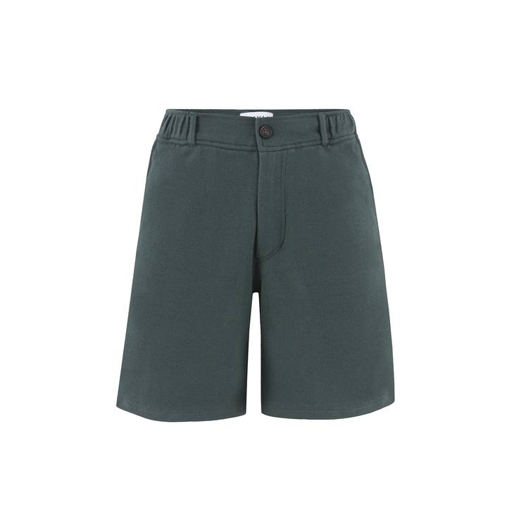 Army Green Pique Shorts