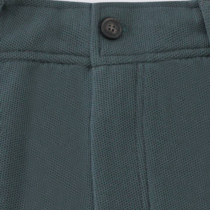 Army Green Pique Shorts