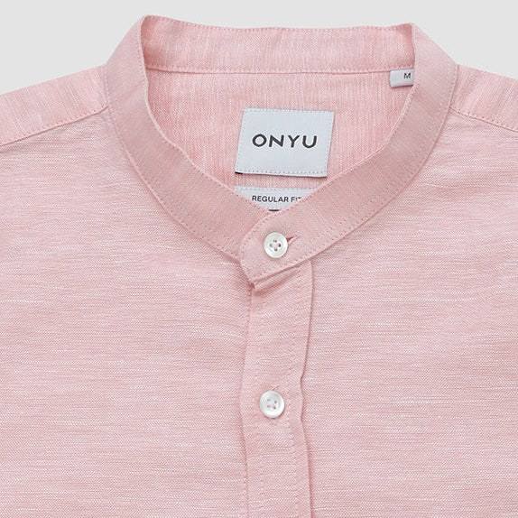Mao Peach Linen Shirt