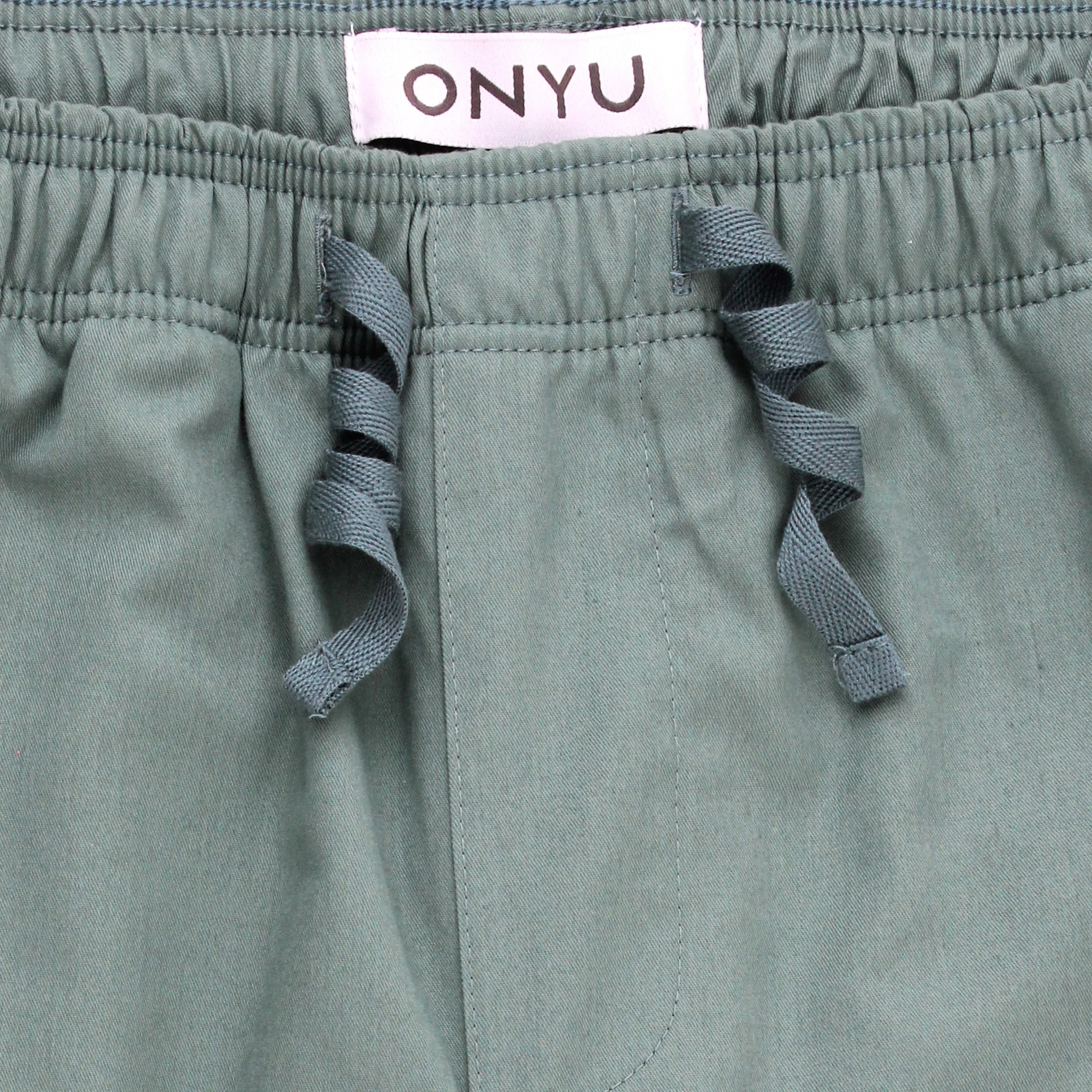 Olive Green Drawstring Short