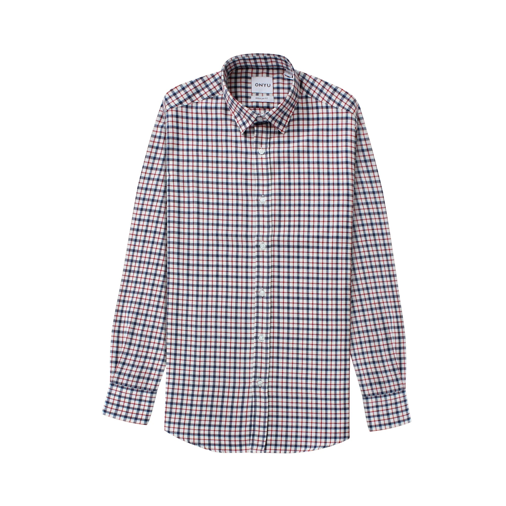 White/Red Checks Flannel Shirt