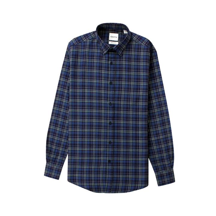 Navy/Blue Checks Flannel Shirt