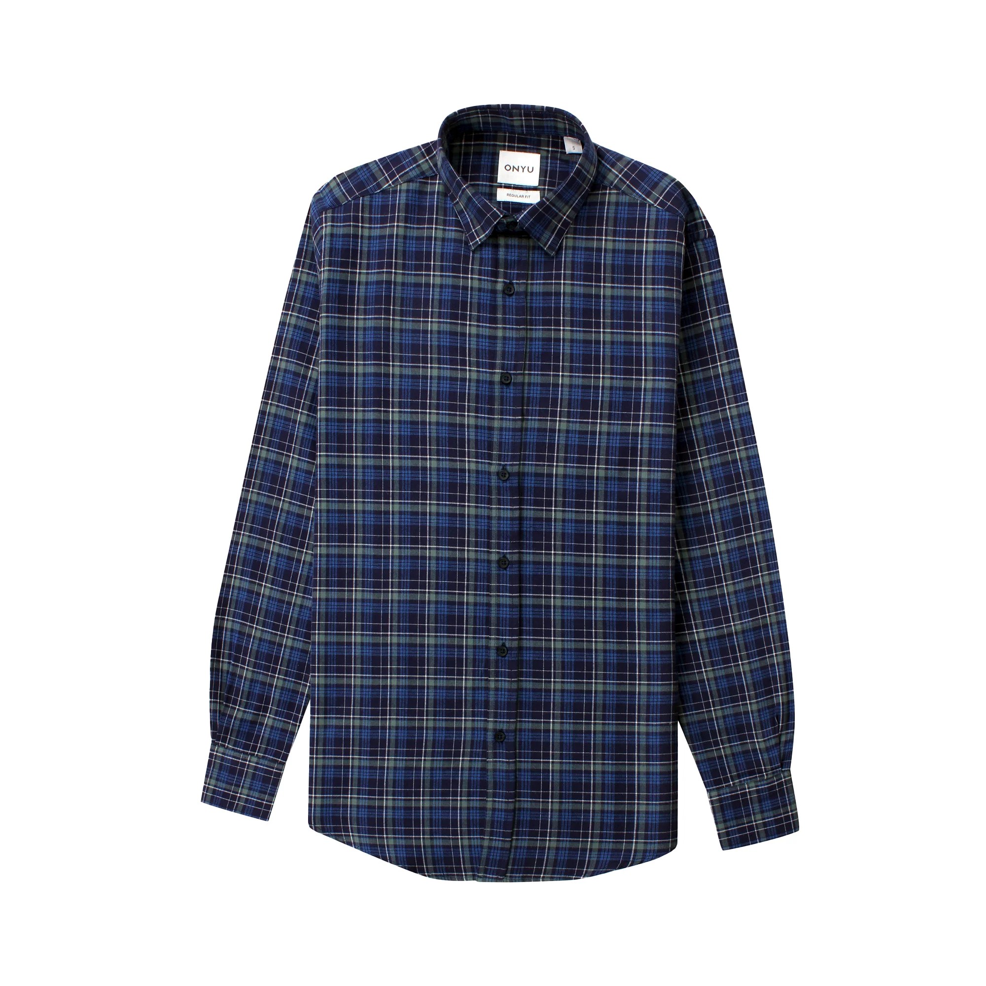 Navy/Blue Checks Flannel Shirt