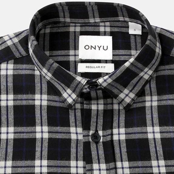 Navy Checks Flannel Shirt