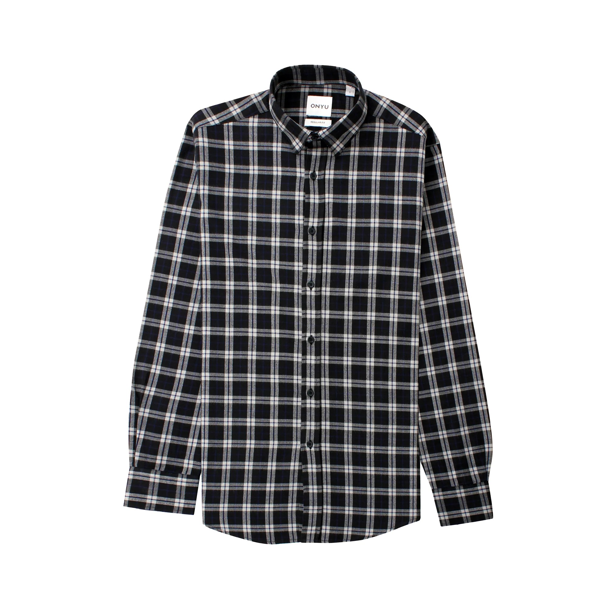 Navy Checks Flannel Shirt