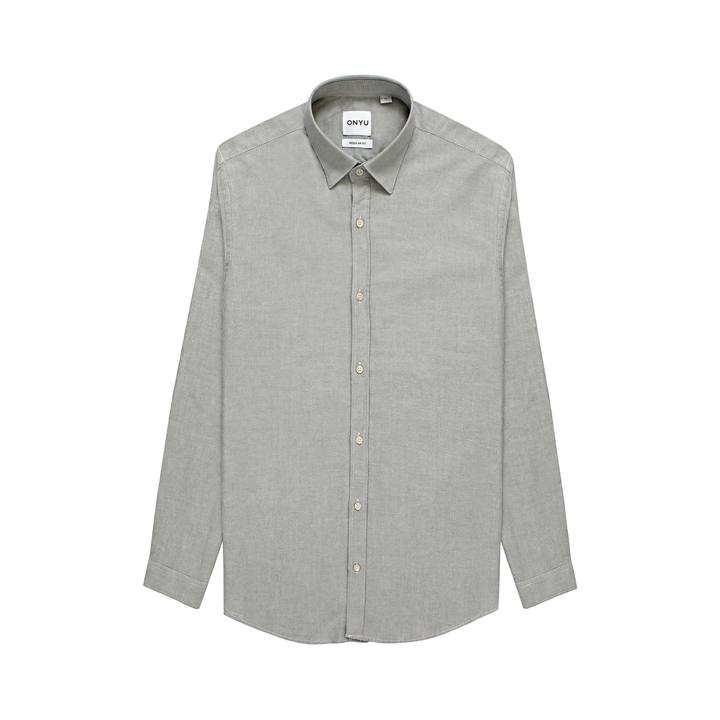 Olive Regular Fit Oxford Shirt