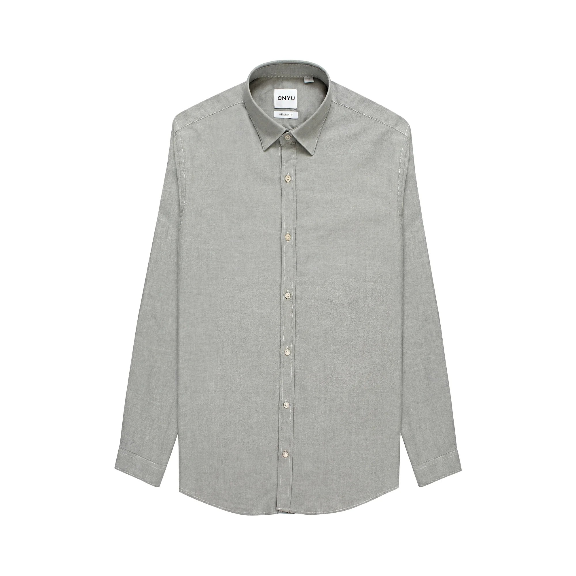 Olive Regular Fit Oxford Shirt