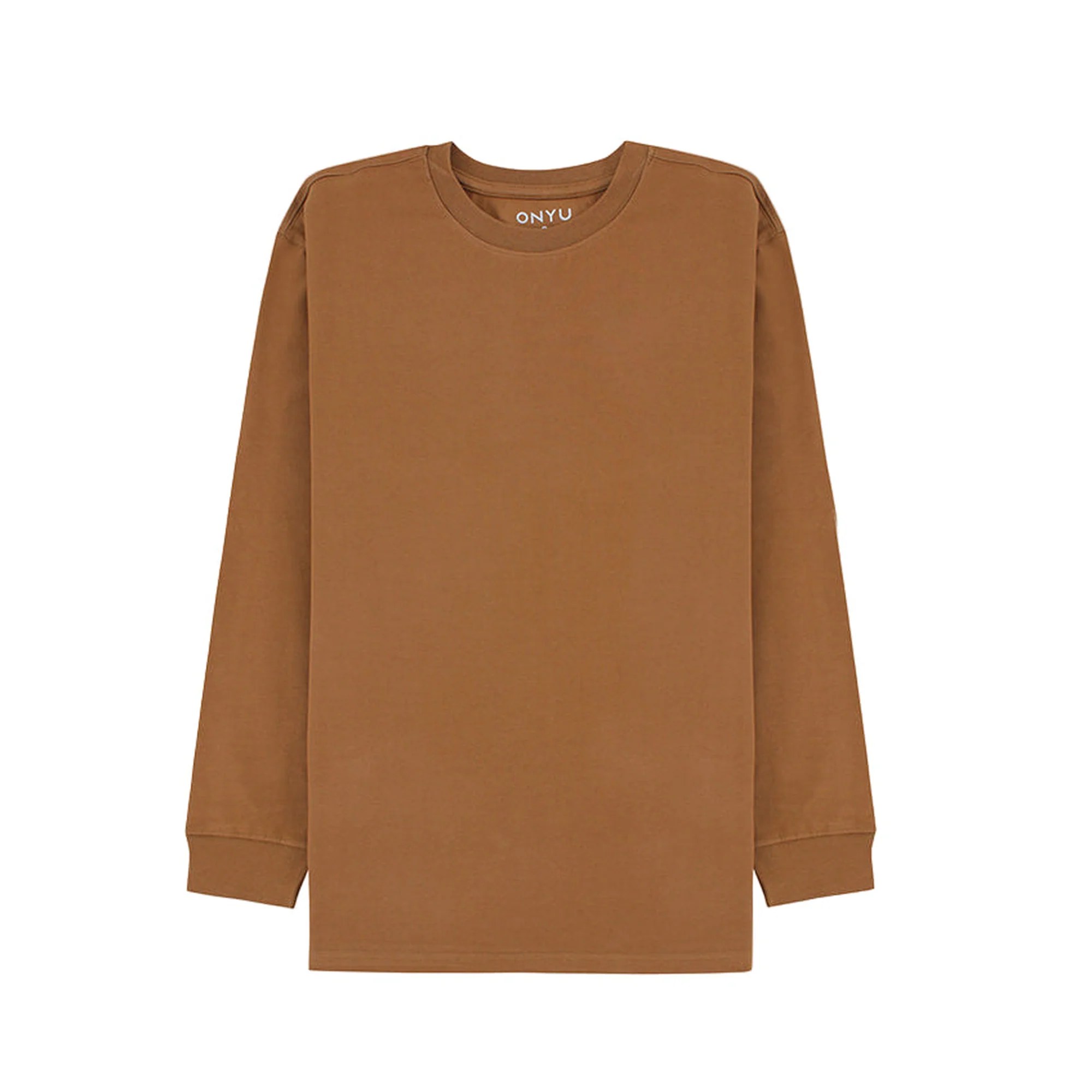 Camel Long Sleeve Relaxed Fit T-Shirt
