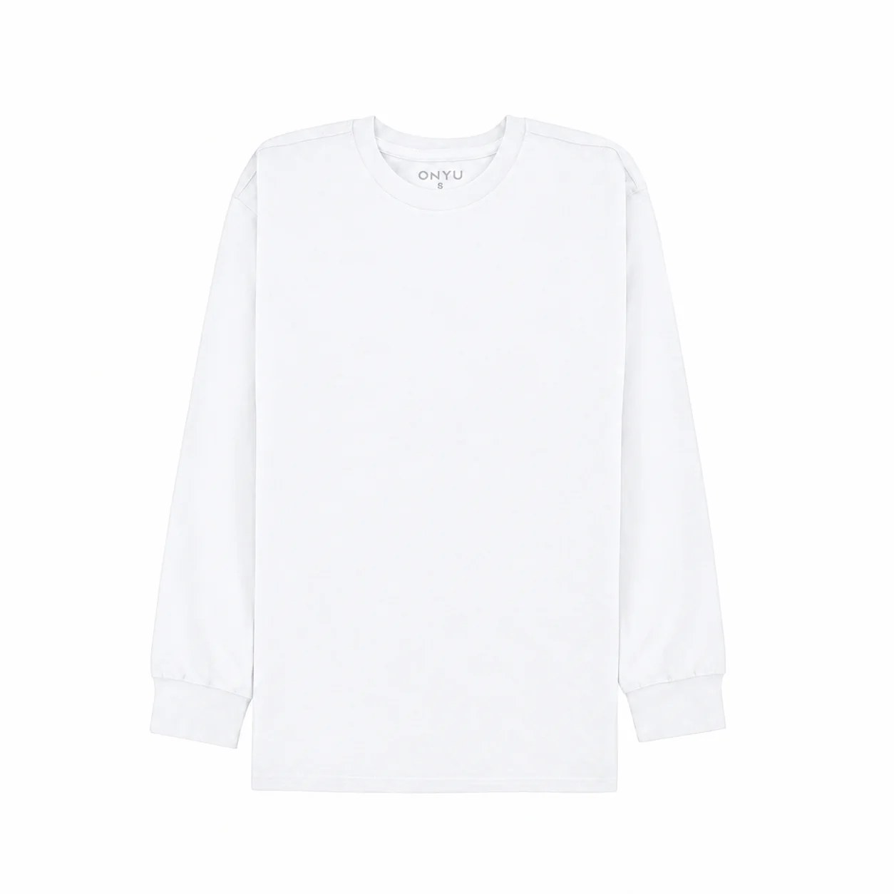 White Long Sleeve Relaxed Fit T-Shirt
