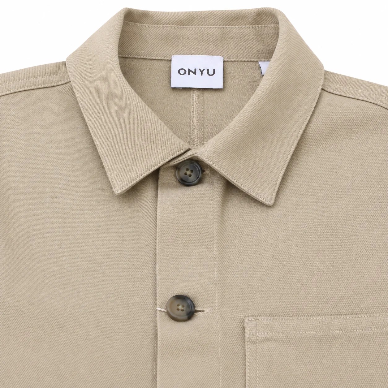 Greige Twill Utility Jacket