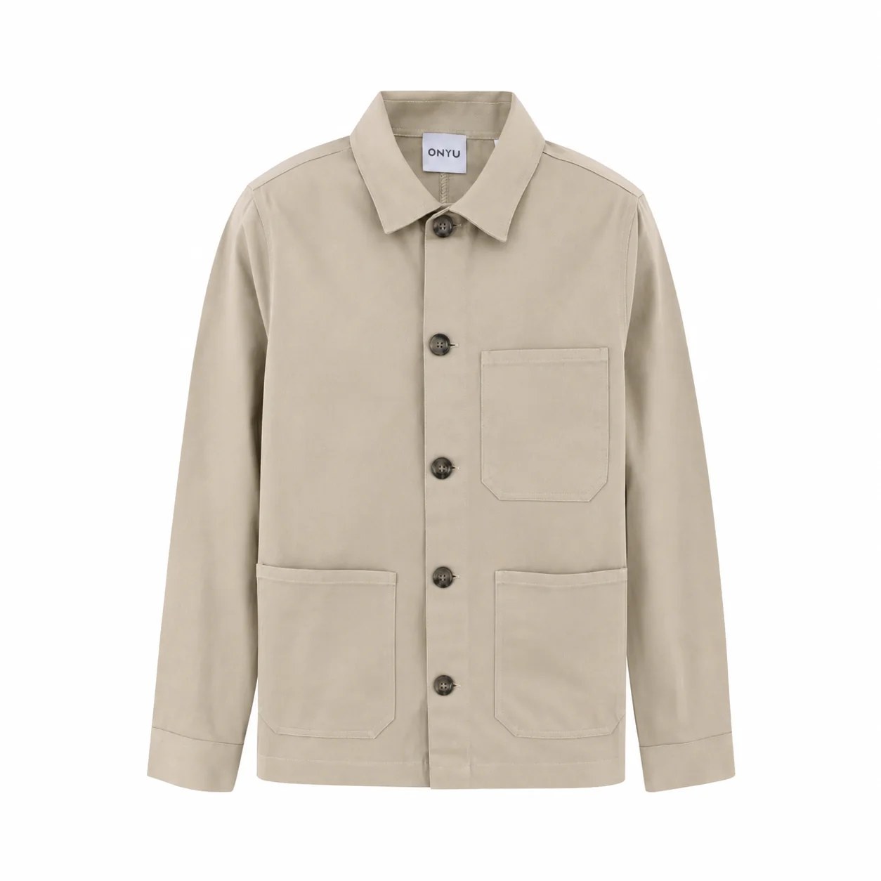 Greige Twill Utility Jacket