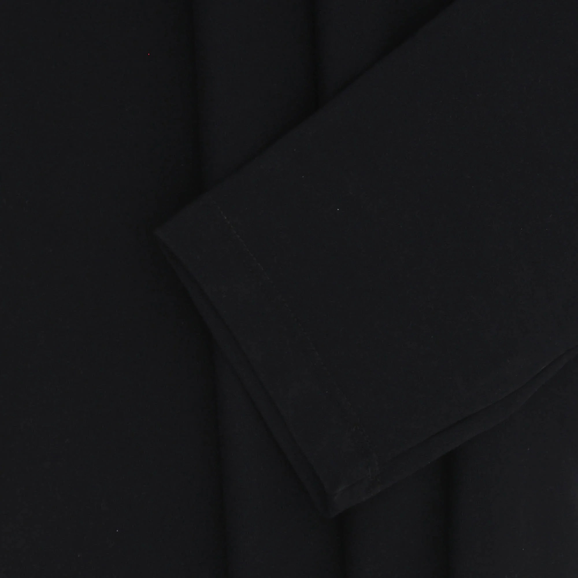 Black Roll Neck Jersey Tee