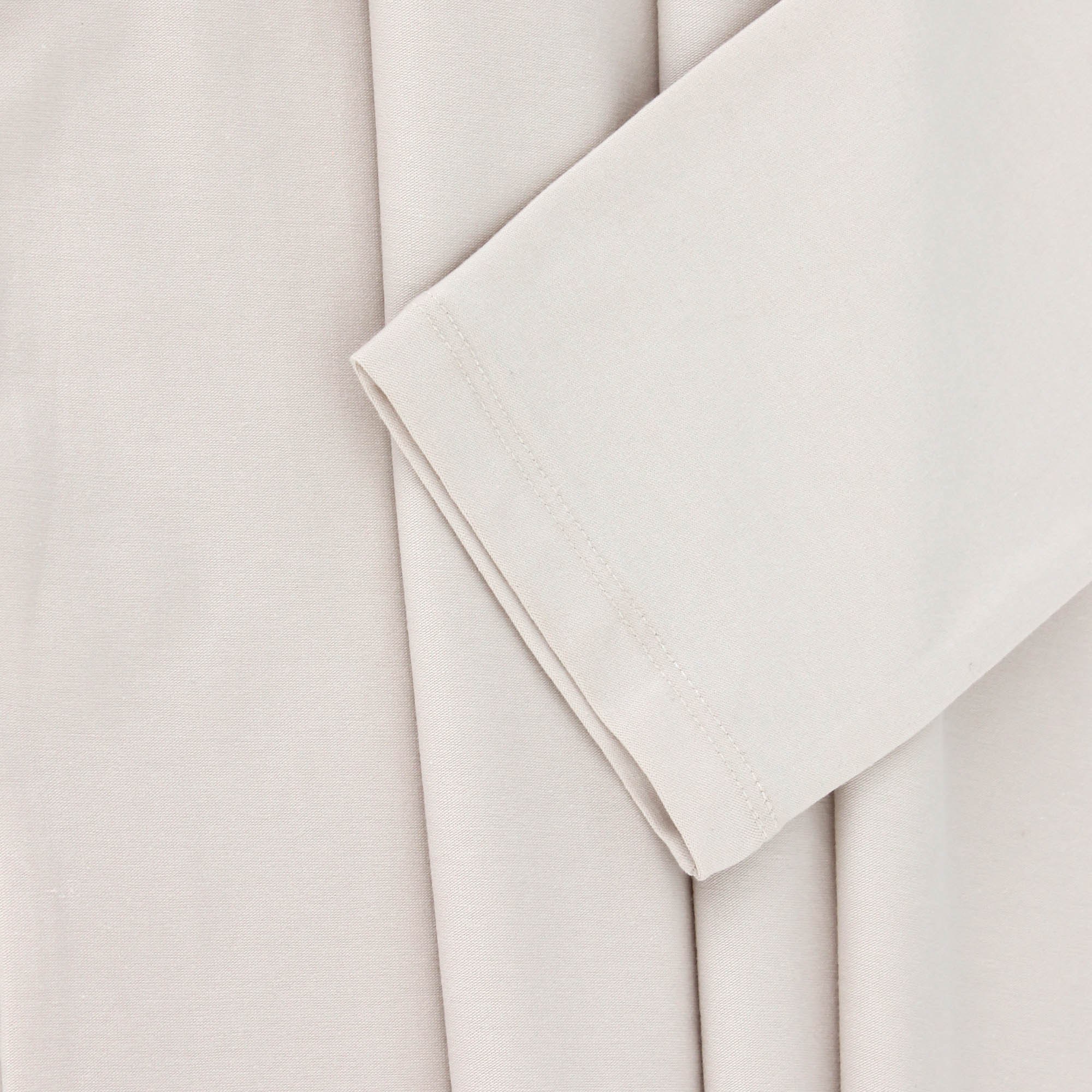 Ecru Roll Neck Jersey Tee