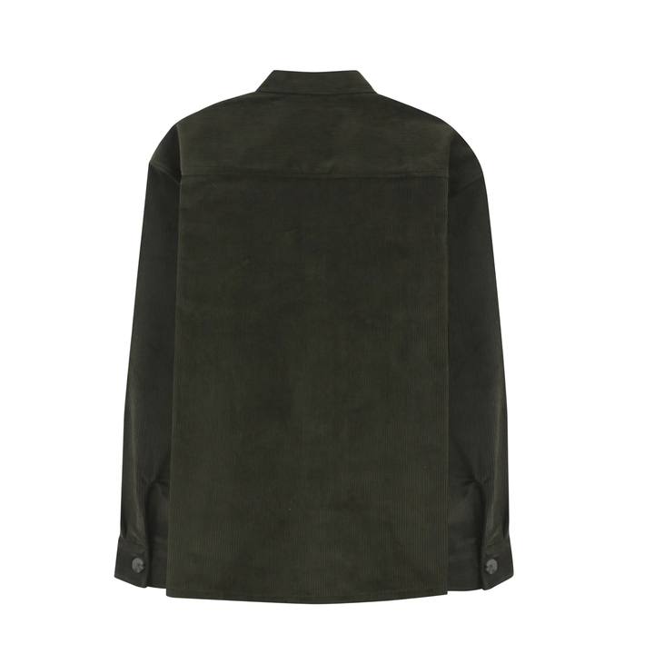 Dark Olive Corduroy Overshirt