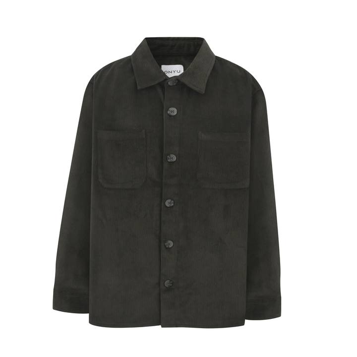 Dark Olive Corduroy Overshirt