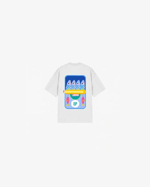 WHITE KIDS T-SHIRT FISHING CLUB