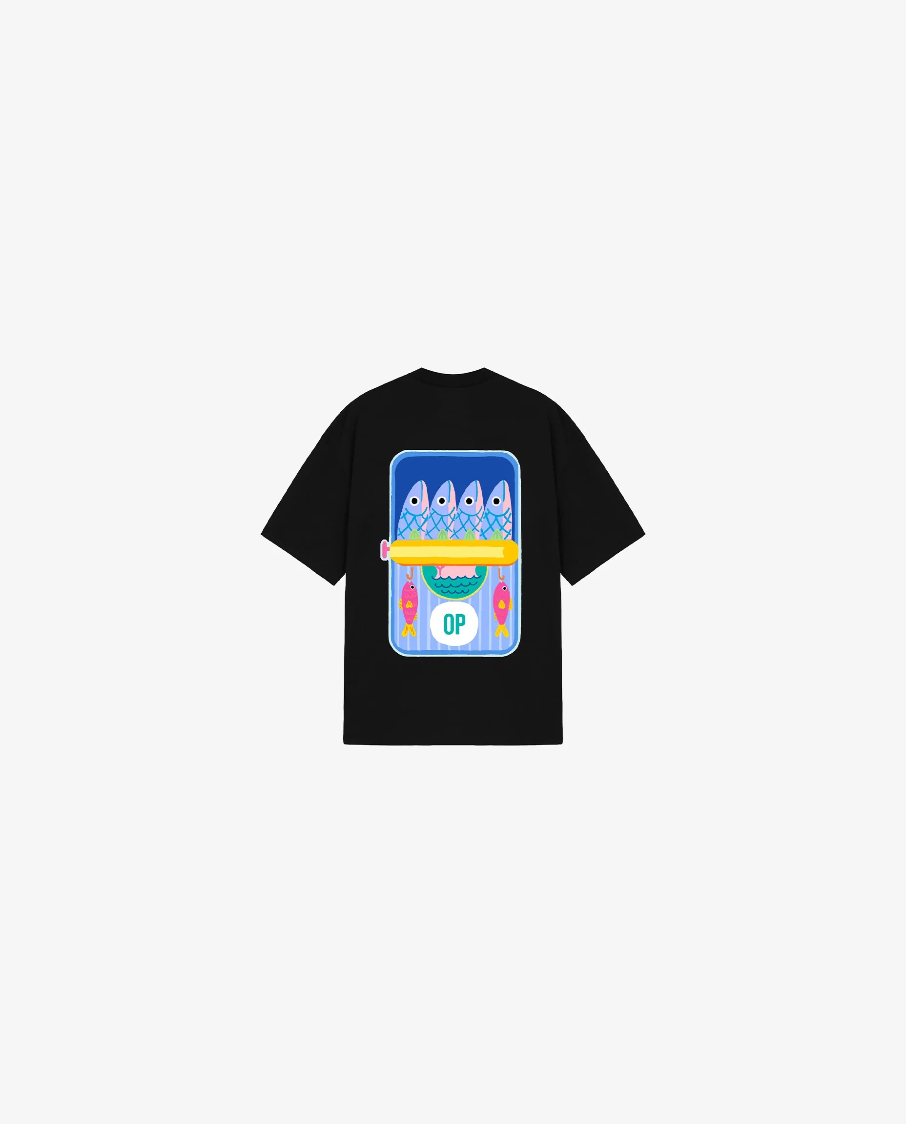BLACK KIDS T-SHIRT FISHING CLUB