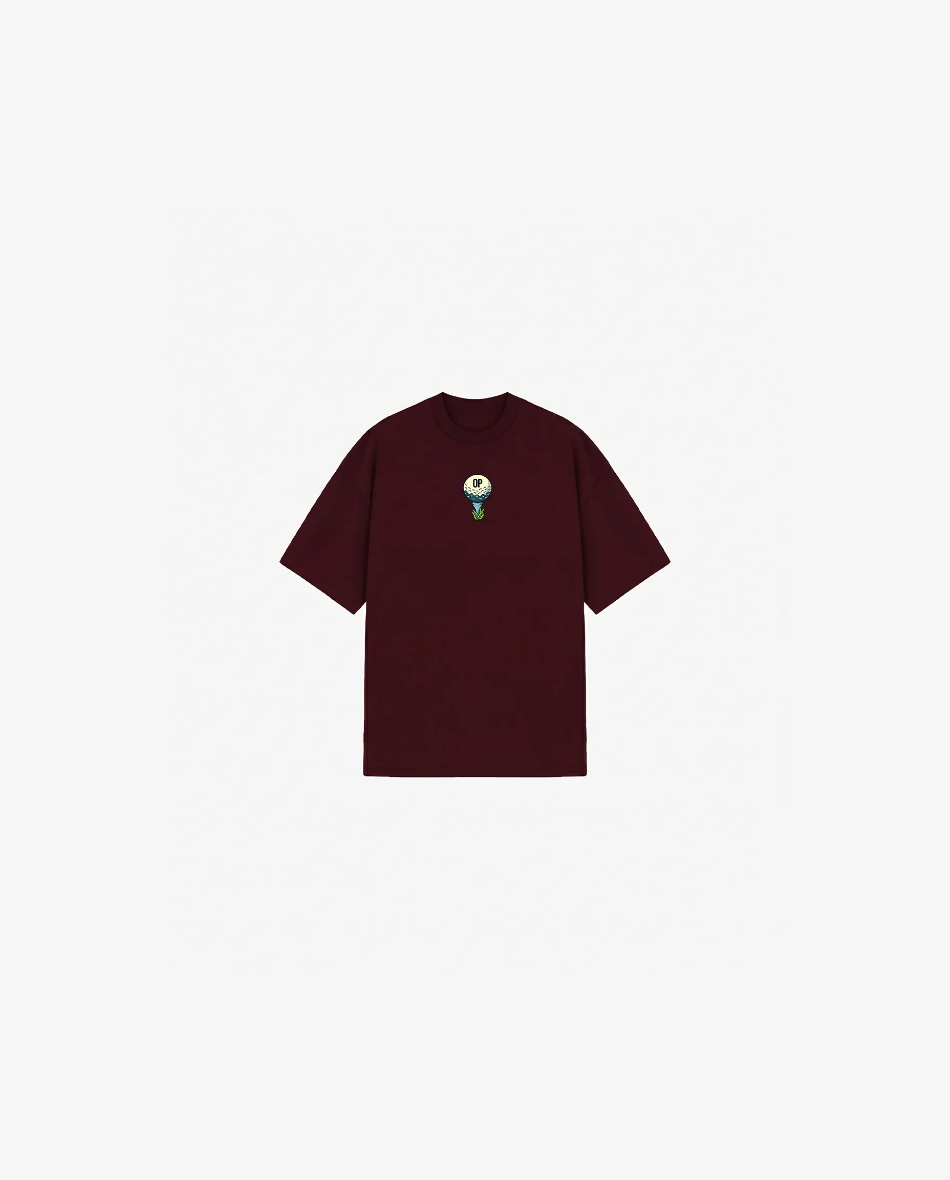 BURGUNDY KIDS T-SHIRT GOLF CLUB