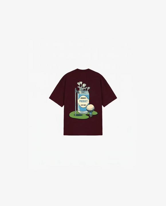 BURGUNDY KIDS T-SHIRT GOLF CLUB