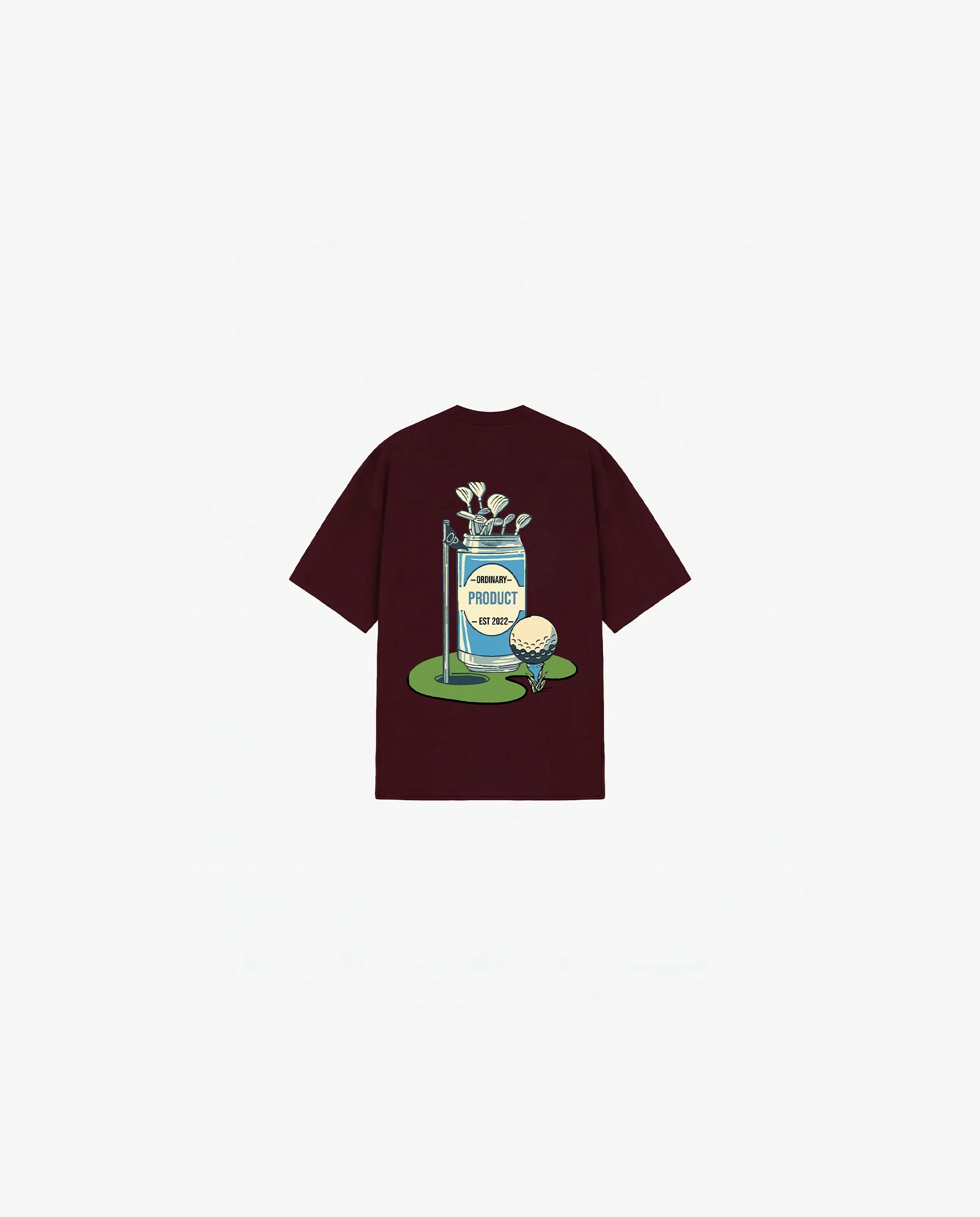 BURGUNDY KIDS T-SHIRT GOLF CLUB