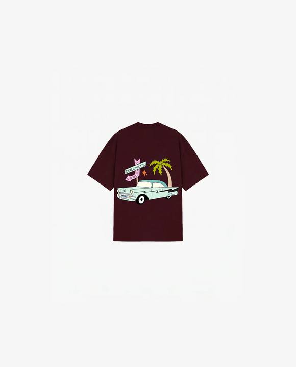 BURGUNDY KIDS T-SHIRT RETRO
