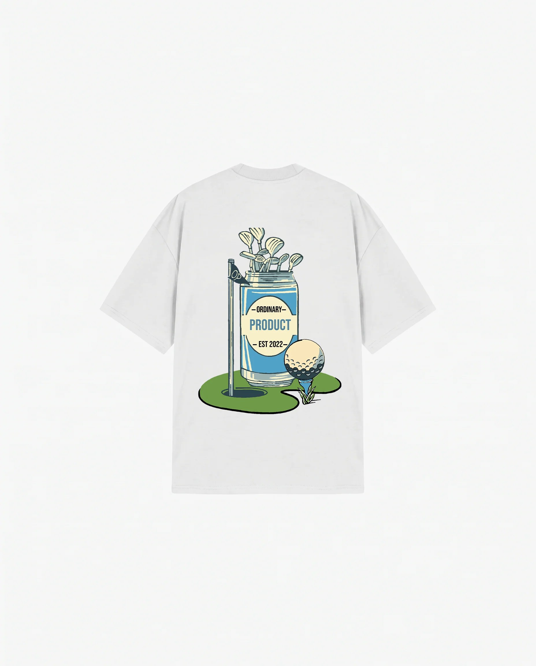 WHITE T-SHIRT GOLF CLUB