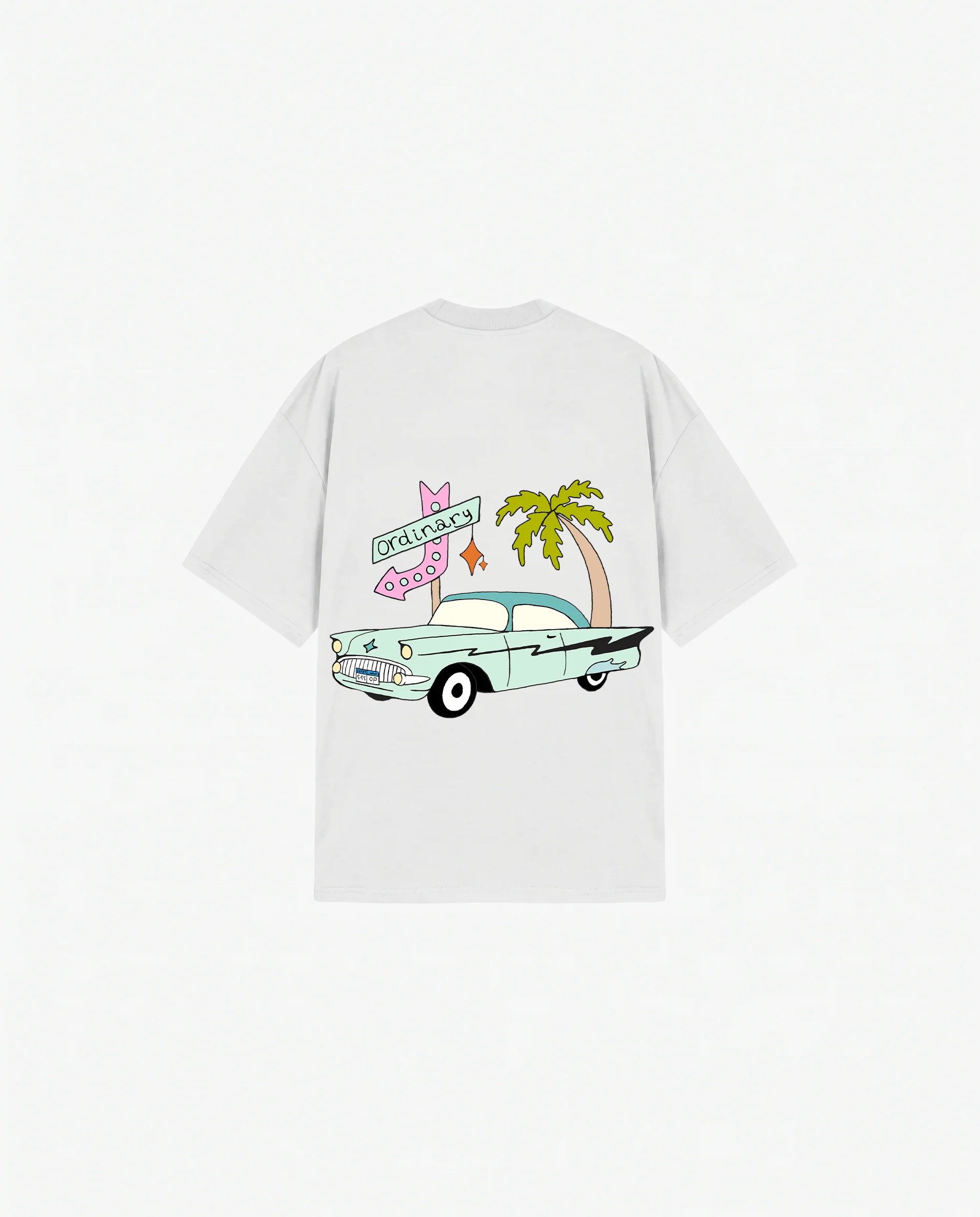WHITE T-SHIRT RETRO