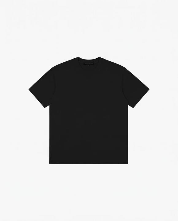 BLACK REGULAR FIT T-SHIRT