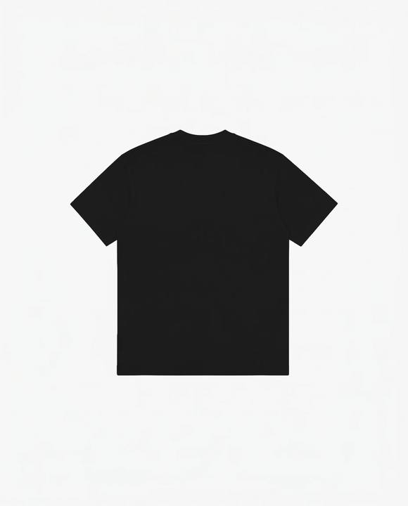 BLACK REGULAR FIT T-SHIRT
