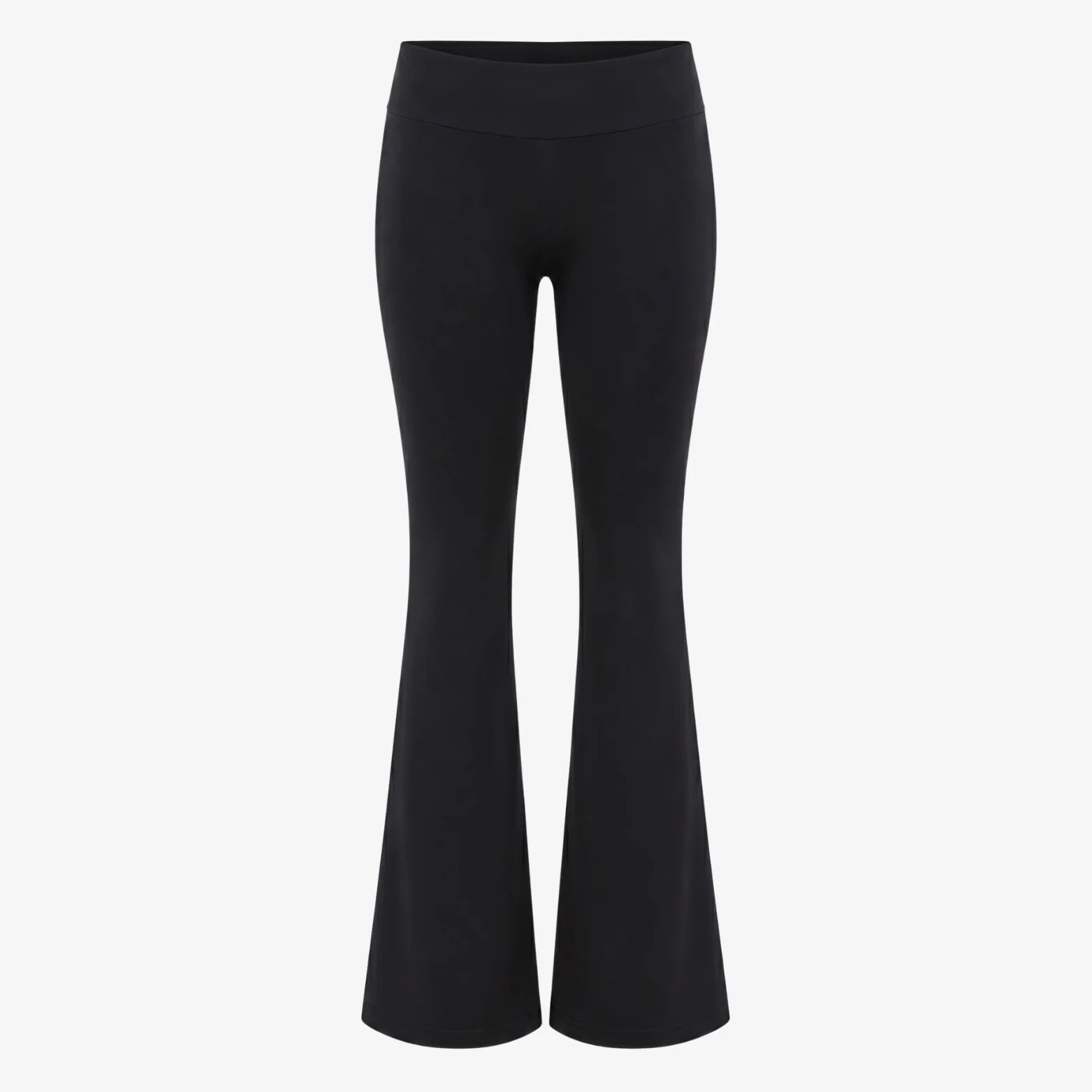 BLACK FLARED YOGA PANTS