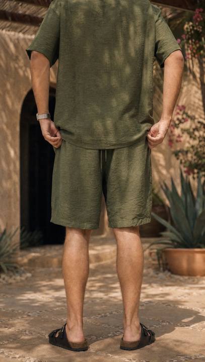 PALM LINEN SHORT