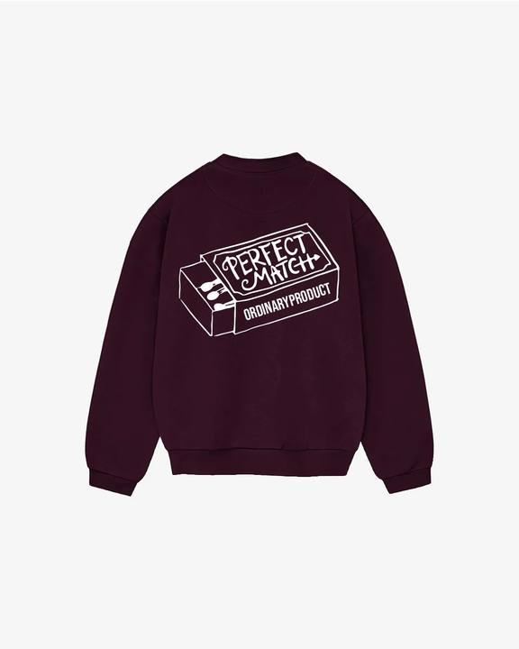 BURGUNDY PERFECT MATCH CREWNECK