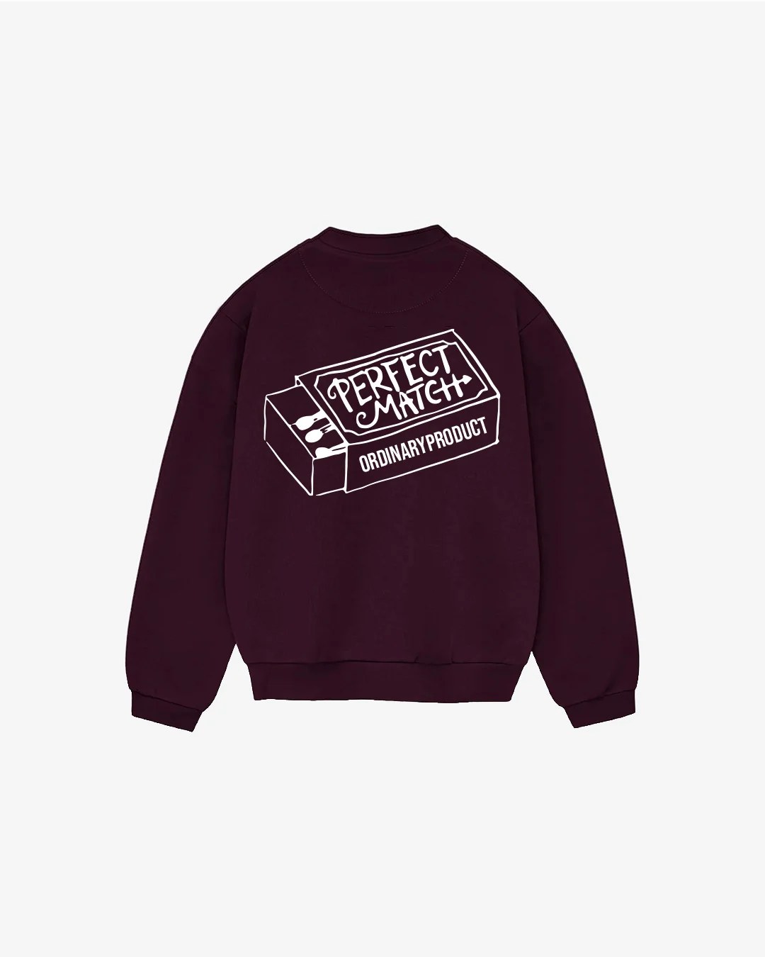 BURGUNDY PERFECT MATCH CREWNECK